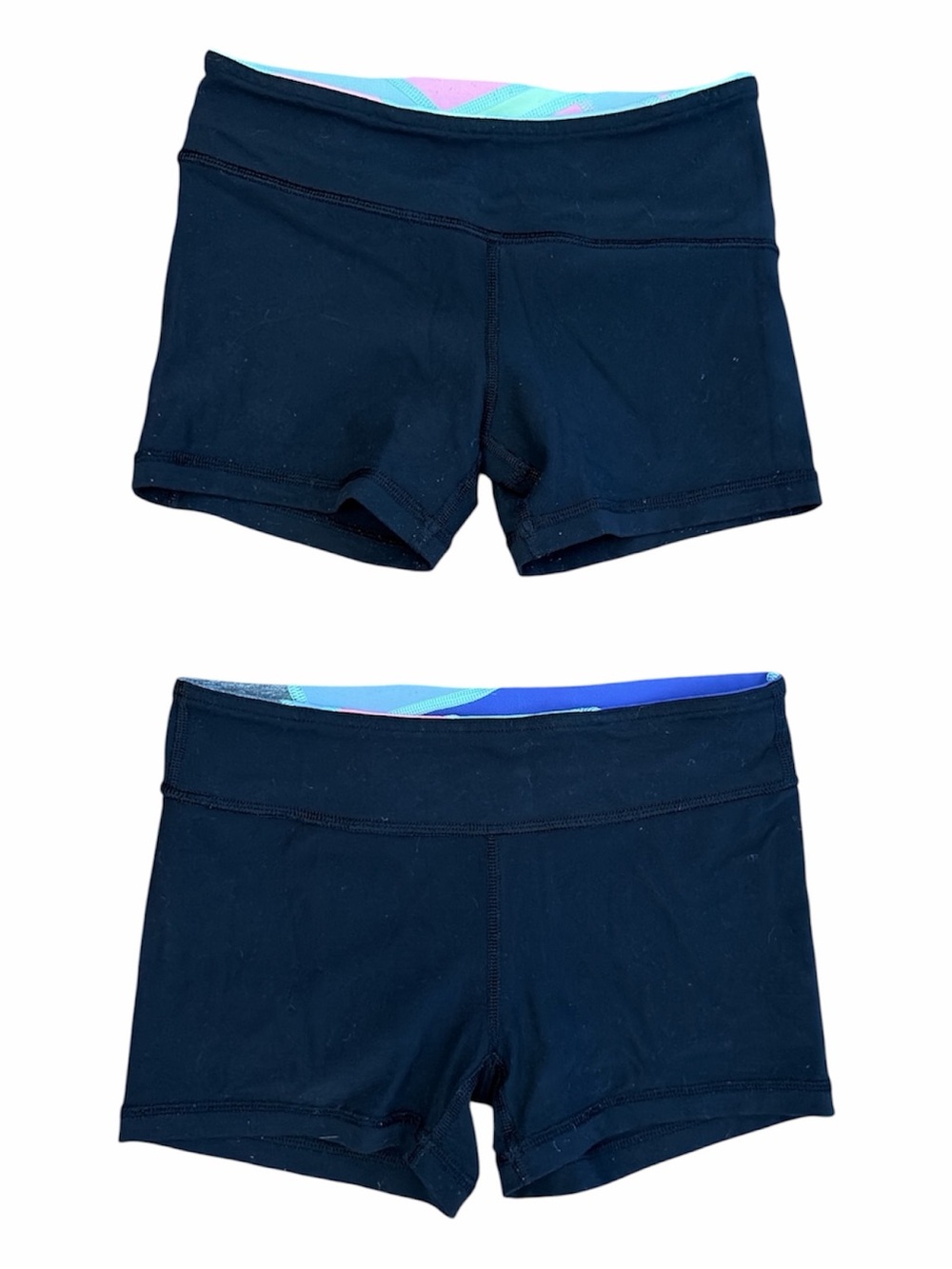 Ivivva 2 pairs Reversible Boogie Shorts with Accented Waistbands